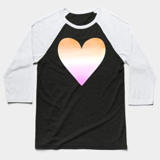 Lesbian Pride Heart Baseball T-Shirt